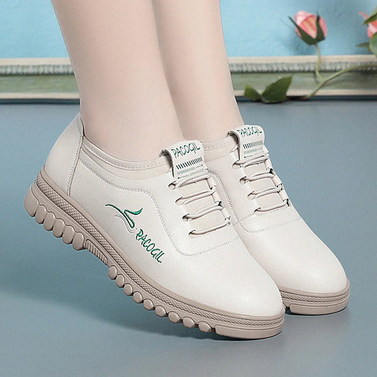 Lightweight Soft Leather Casual Oxford Shoes for Women