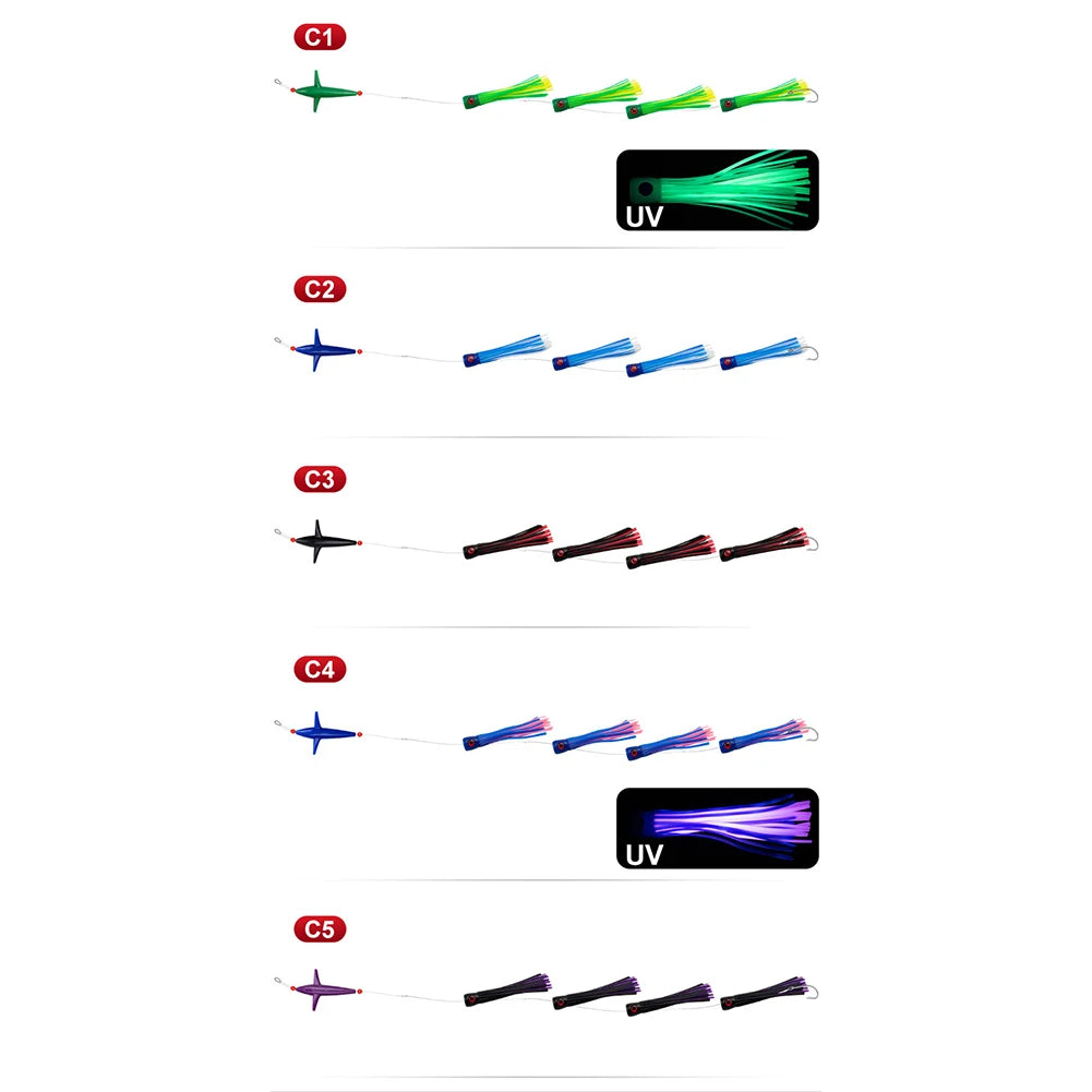 HookUpCo. Feather Rig Trolling Lures for Tuna - HookUpCo.
