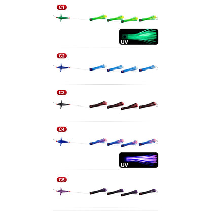 HookUpCo. Feather Rig Trolling Lures for Tuna - HookUpCo.