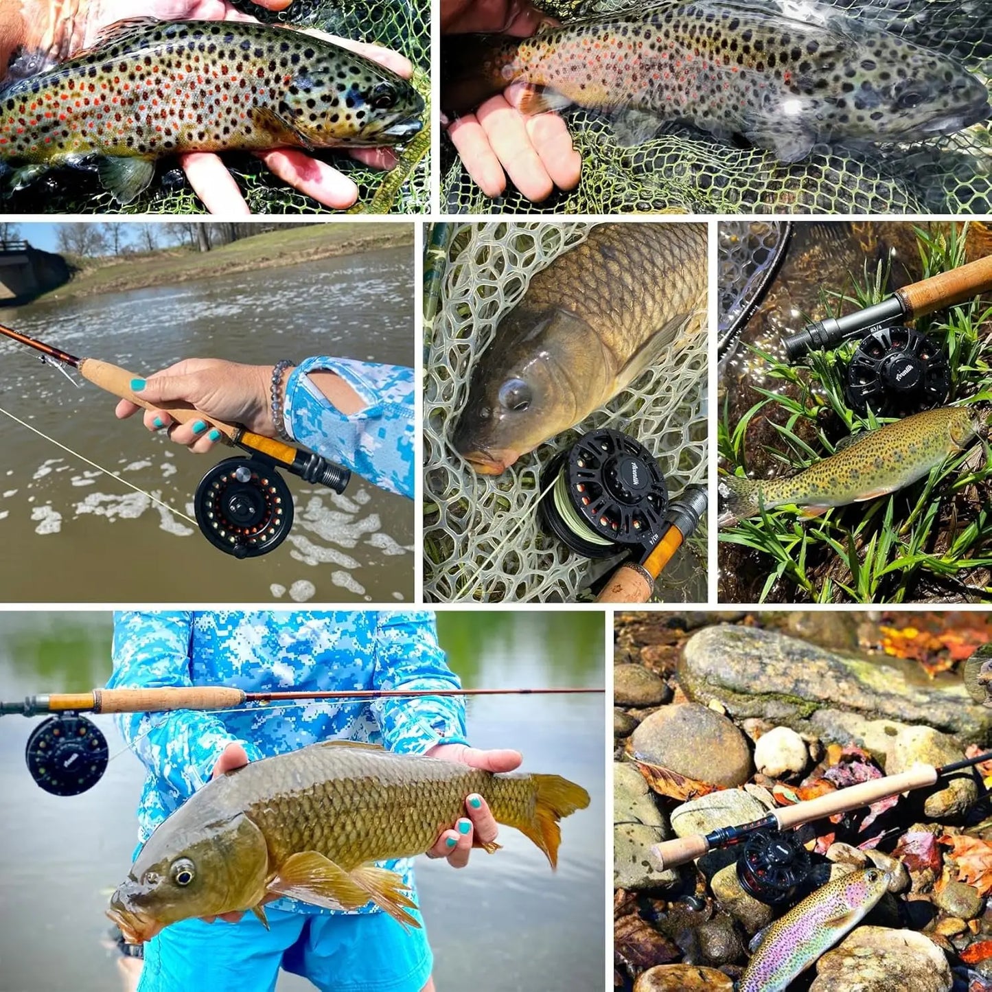 HookUpCo. Classic Graphite Fly Reel, Large Arbor - HookUpCo.