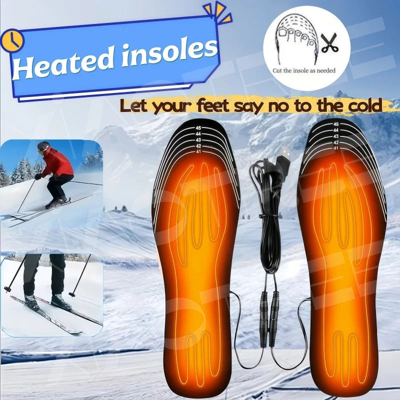 USB Heated Insoles for Ultimate Winter Foot Warmth
