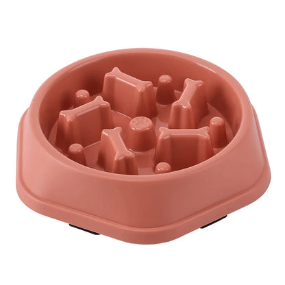 Slow Feed Anti-Choking Bowl for Cats and Dogs - Multiple Colors