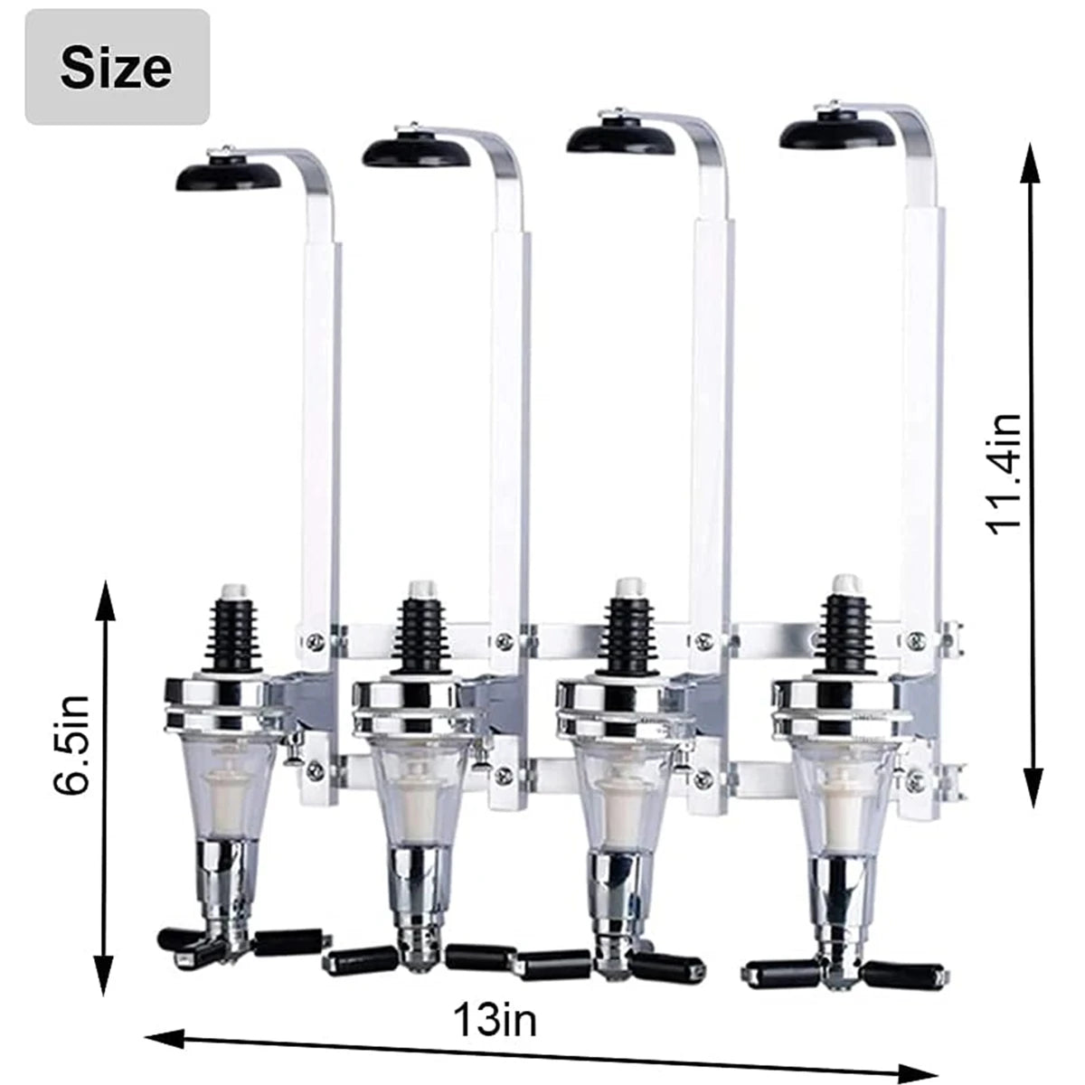 Wall-Mounted Liquor Dispenser for Home Bars