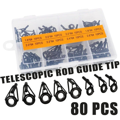 80-Piece Marine Rod Guide Ring Set - HookUpCo.