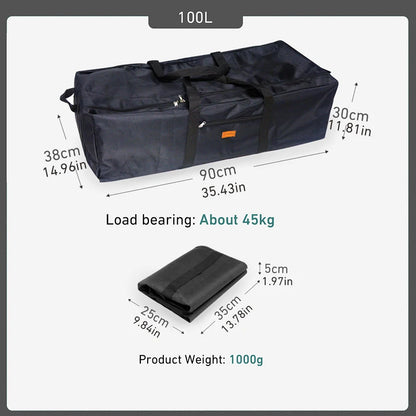 HookUpCo. 100L Large Capacity Camping Tools Storage Bag