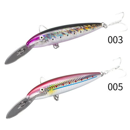 HookUpCo. Metal Lip Minnow Fishing Lure 140mm - HookUpCo.