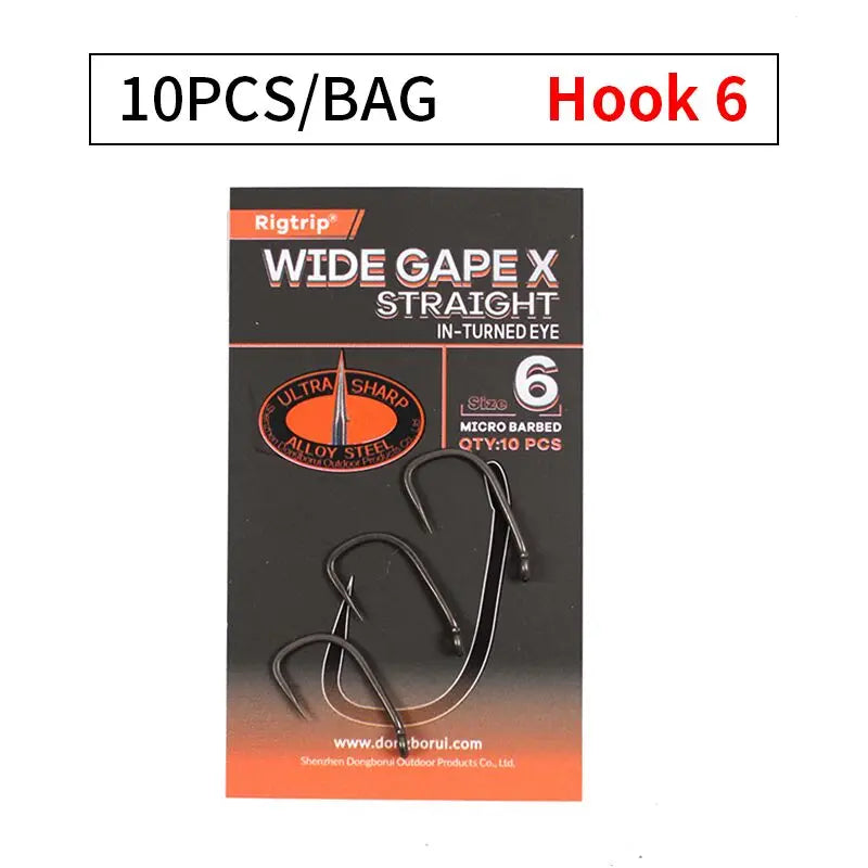 HookUpCo. 10 Ultra Sharp PTFE Coated Fishing Hooks - HookUpCo.