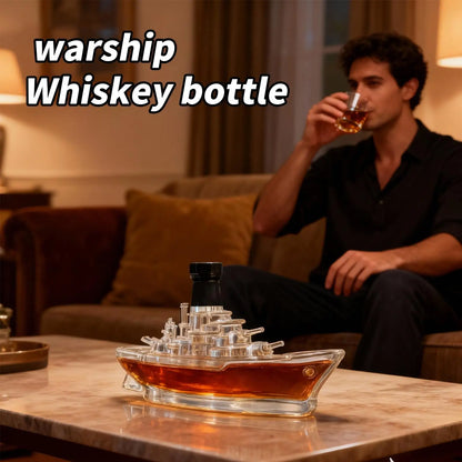 Creative 3D Glass Decanter for Whiskey Lovers