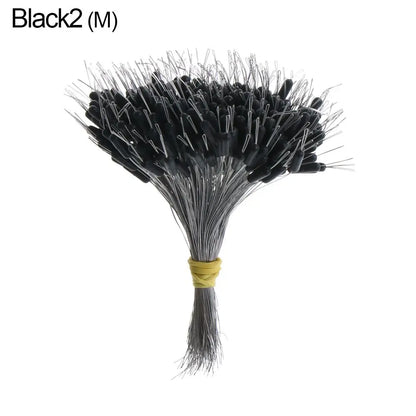 300 Black Silicone Fishing Bobber Stoppers - HookUpCo.