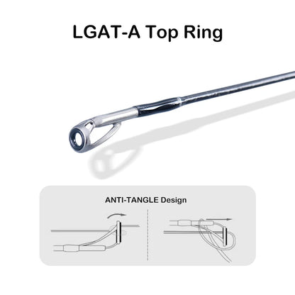 PURELURE FIAMMA Cork Handle Spinning Rod Casting Combo High Carbon Universal Long Throwing Fishing Rod FUJI Ring Fast