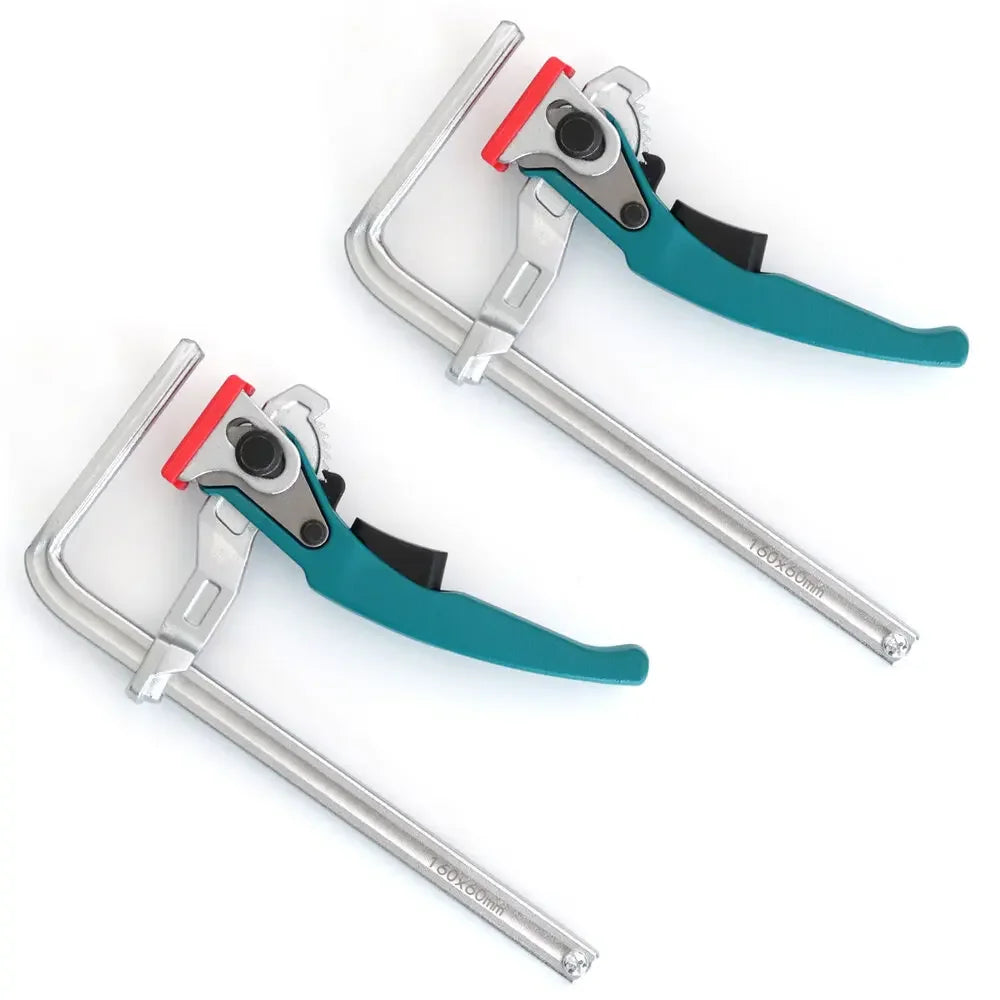 Factory Direct - Quick Release Ratcheting Table Clamp Set, 2pcs