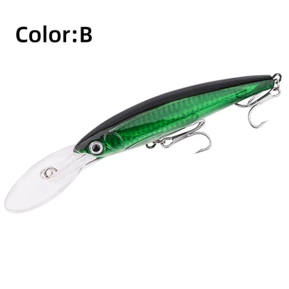 HookUpCo. Big Floating Minnow Lure for Trolling