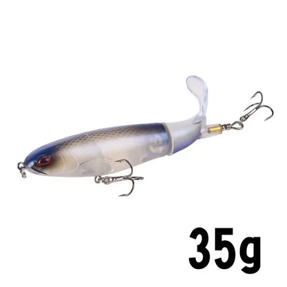 HookUpCo. Topwater Fishing Lure with Rotating Tail
