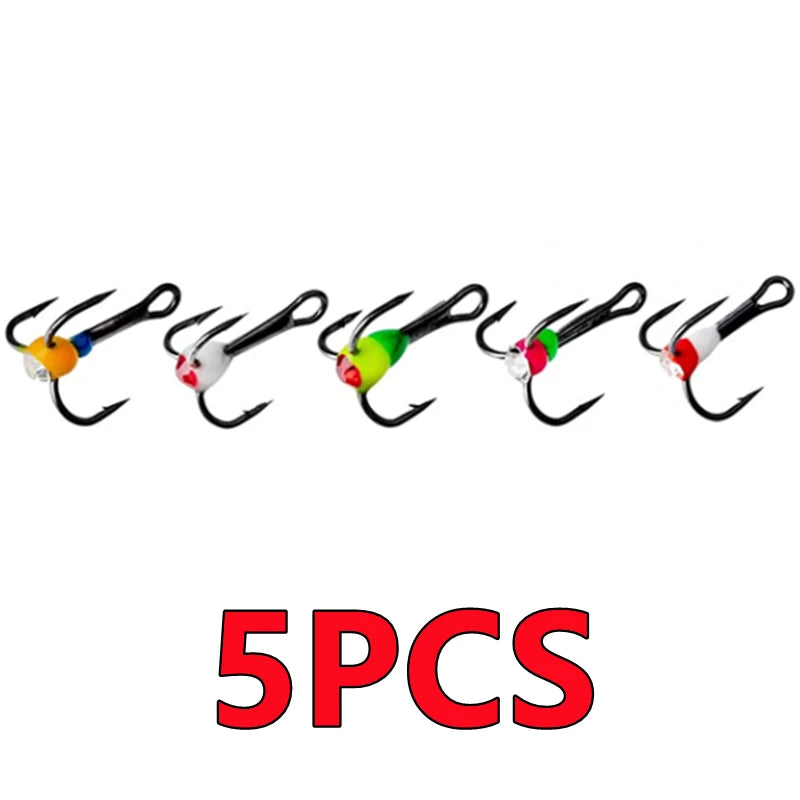 HookUpCo. High Carbon Steel Ice Fishing Hooks