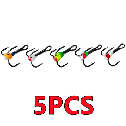 HookUpCo. High Carbon Steel Ice Fishing Hooks