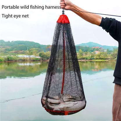 Collapsible Fishing Mesh Bag for Traps and Live Catching