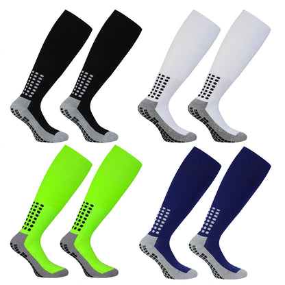 Professional Long Soccer Socks with Non-Slip Silicone Grip