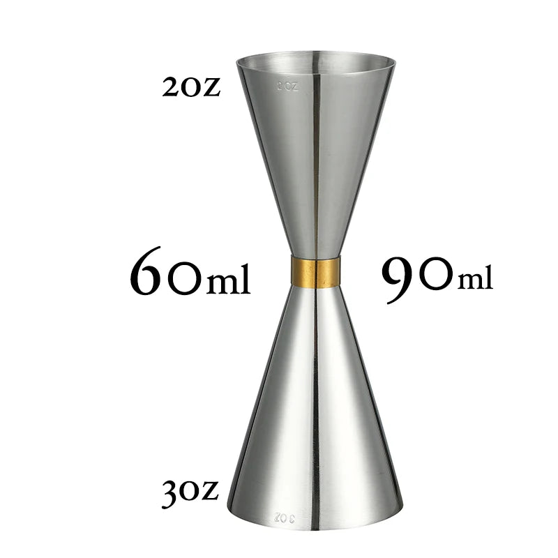 HookUpCo. Stainless Steel Cocktail Jigger Tool