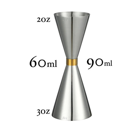 HookUpCo. Stainless Steel Cocktail Jigger Tool