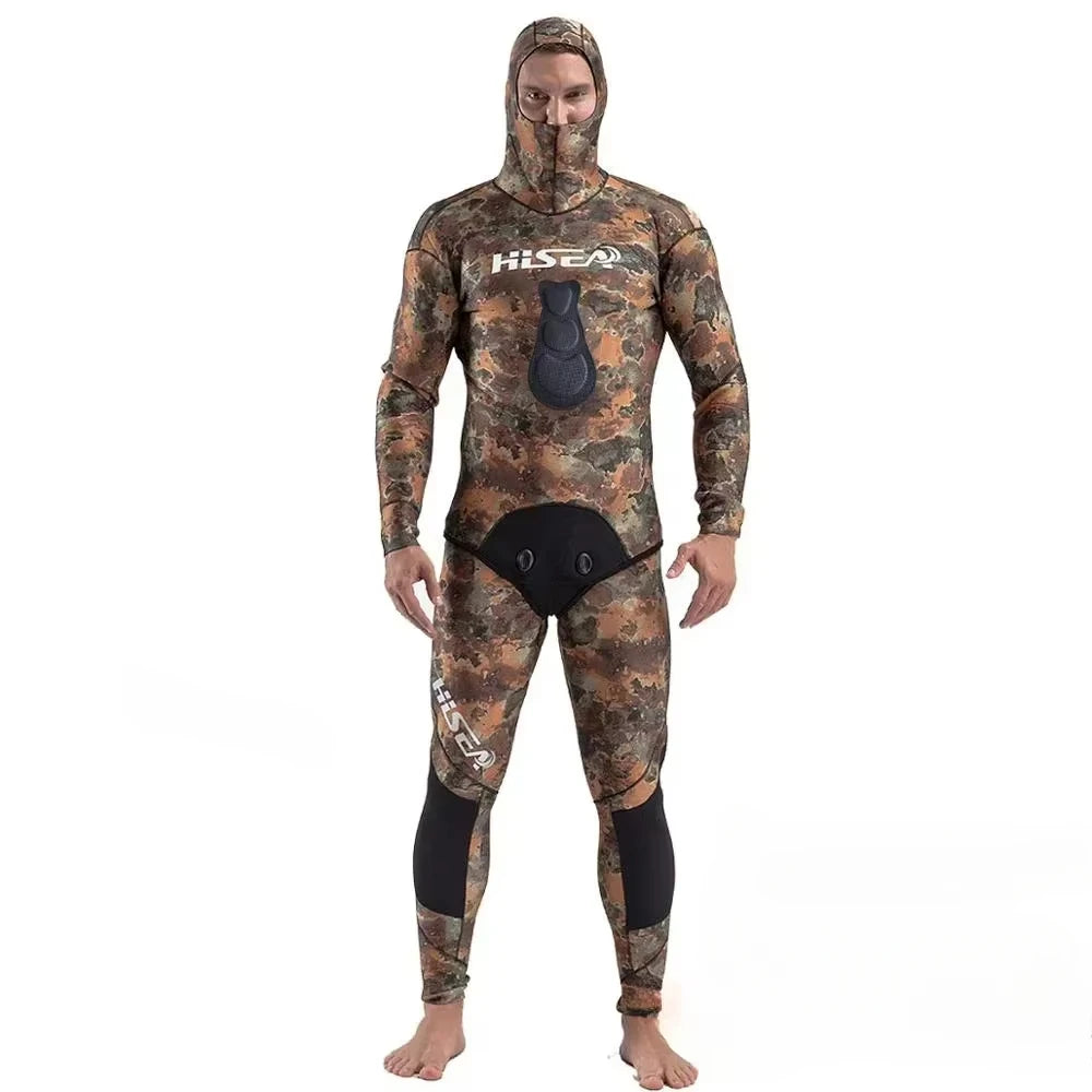 HookUpCo. 3mm Neoprene Camouflage Wetsuit for Diving