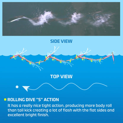 Blue Vortex Floating Stickbait for Saltwater Fishing