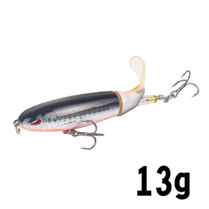 HookUpCo. Topwater Fishing Lure with Rotating Tail