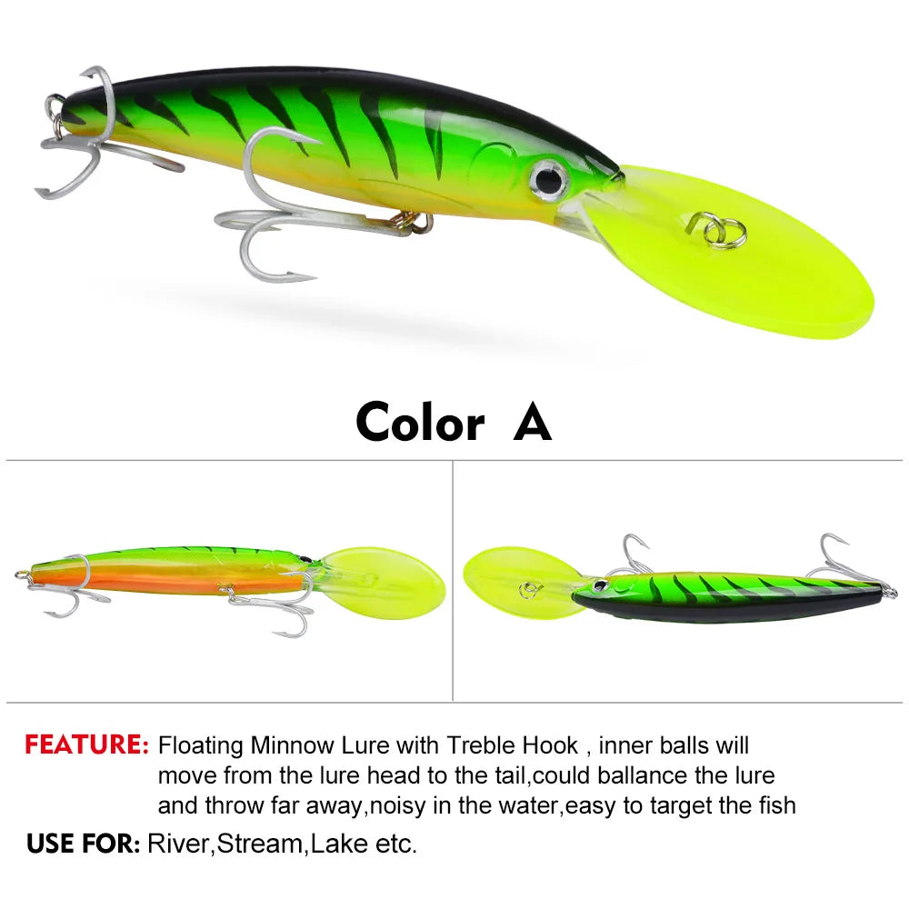 Floating Fishing Lures for Bass Tackle - Long Casting Bait
