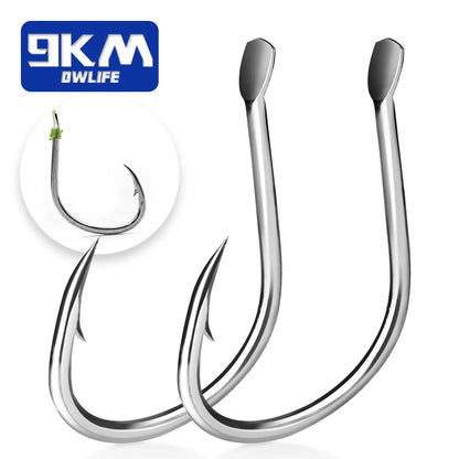 HookUpCo. Saltwater Fishing Hooks - Durable Eyeless Design