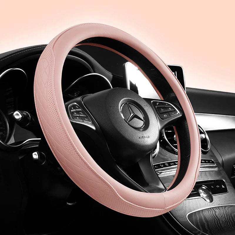 HookUpCo. Napa Leather Steering Wheel Cover - HookUpCo.