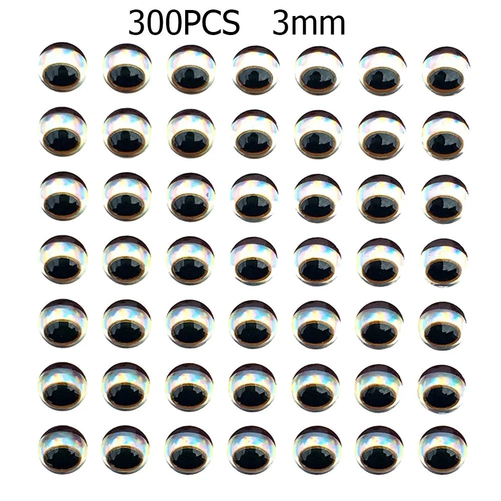HookUpCo. 300pcs 3D Fishing Eyes - HookUpCo.