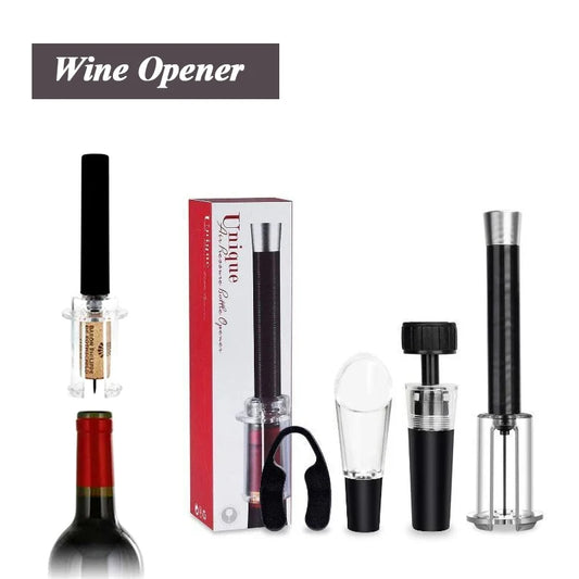 Air Pump Wine Opener - Effortless Cork Removal in Seconds