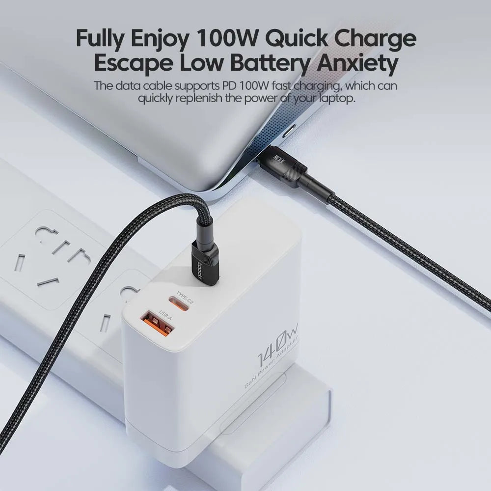 HookUpCo. 100W Type C to USB C Fast Charging Cable