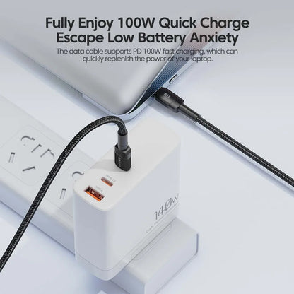 HookUpCo. 100W Type C to USB C Fast Charging Cable