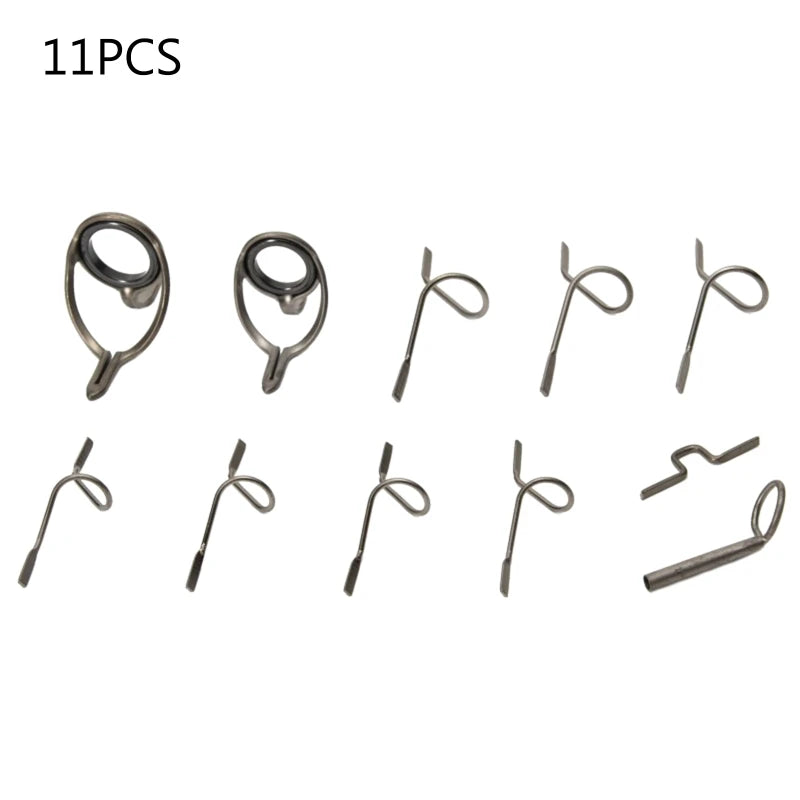 Durable Fishing Rod Guide Repair Set - 11 Pieces - HookUpCo.