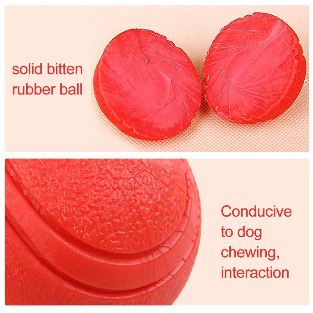 HookUpCo. Durable Rubber Dog Ball for Play