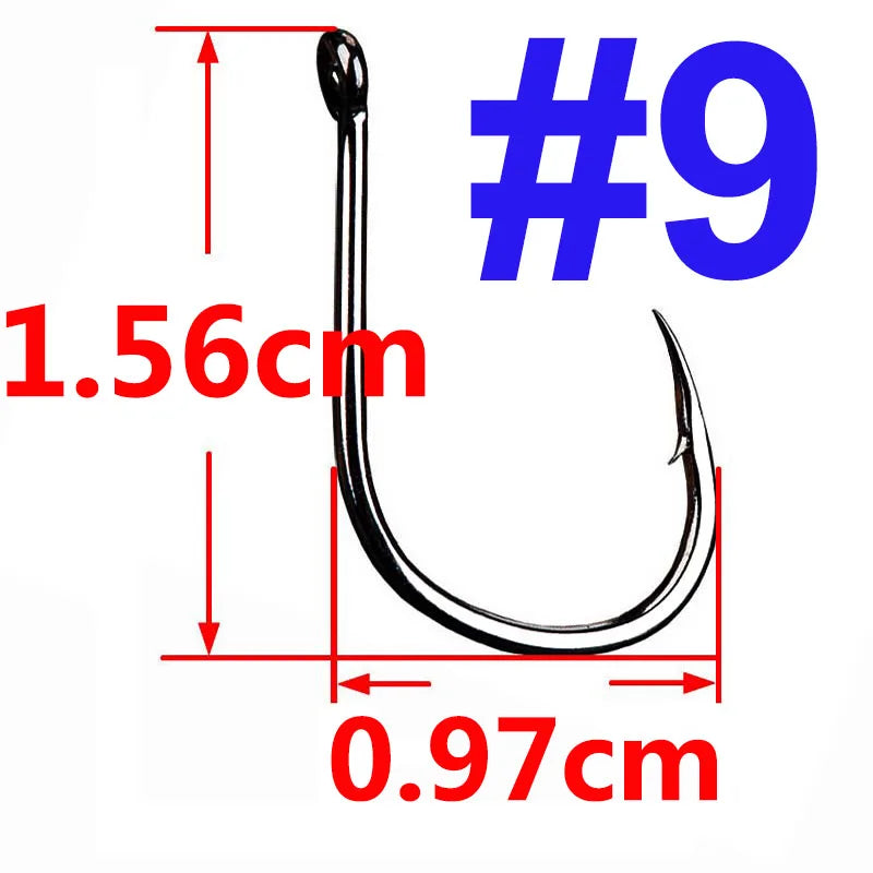 HookUpCo. 100 Pcs Offset Circle Fishing Hooks - HookUpCo.