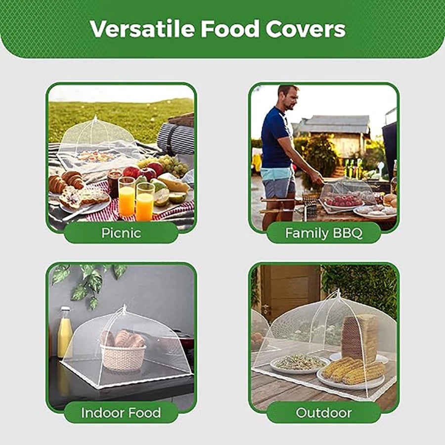 Large Mesh Food Cover Set - 6 Pcs