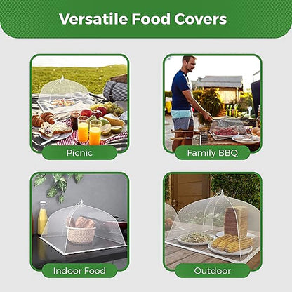 Large Mesh Food Cover Set - 6 Pcs