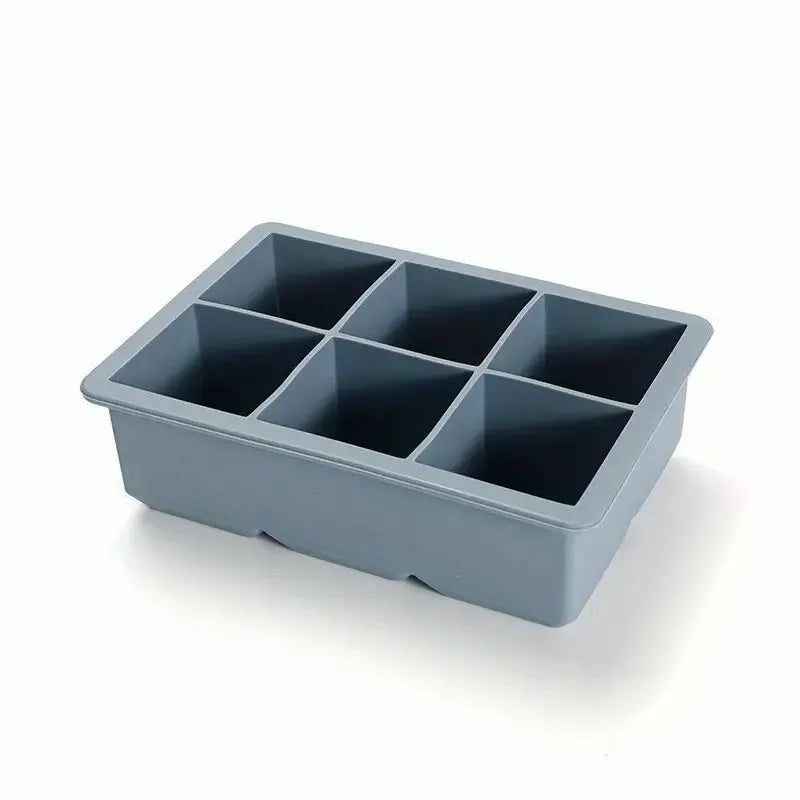 Flexible Silicone Ice Cube Tray with Lid