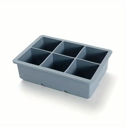 Flexible Silicone Ice Cube Tray with Lid