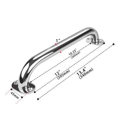HookUpCo. Polished Stainless Steel Grab Handle - HookUpCo.