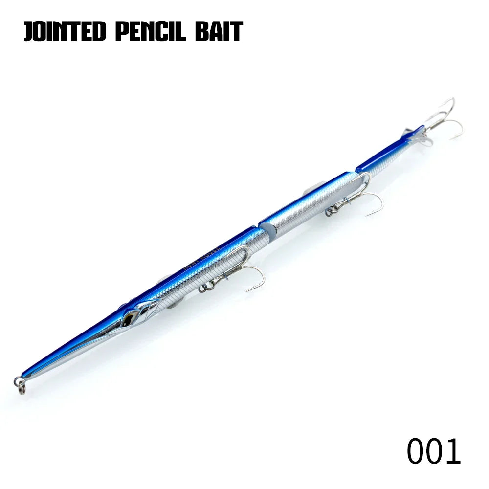 HookUpCo. Jointed Pencil Fishing Lure for Versatility Fishing Tackle