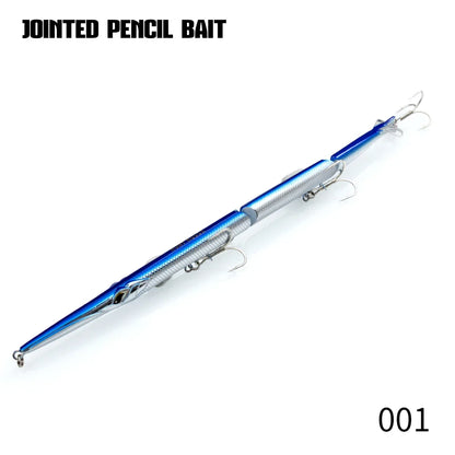 HookUpCo. Jointed Pencil Fishing Lure for Versatility Fishing Tackle