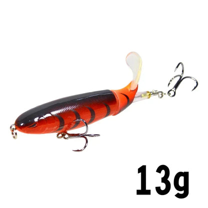 HookUpCo. Topwater Fishing Lure with Rotating Tail