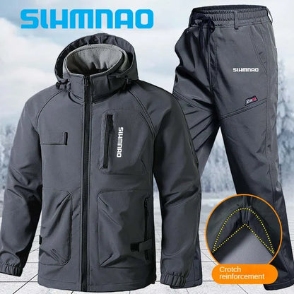 HookUpCo. Winter Men's Waterproof Jacket Set - HookUpCo.