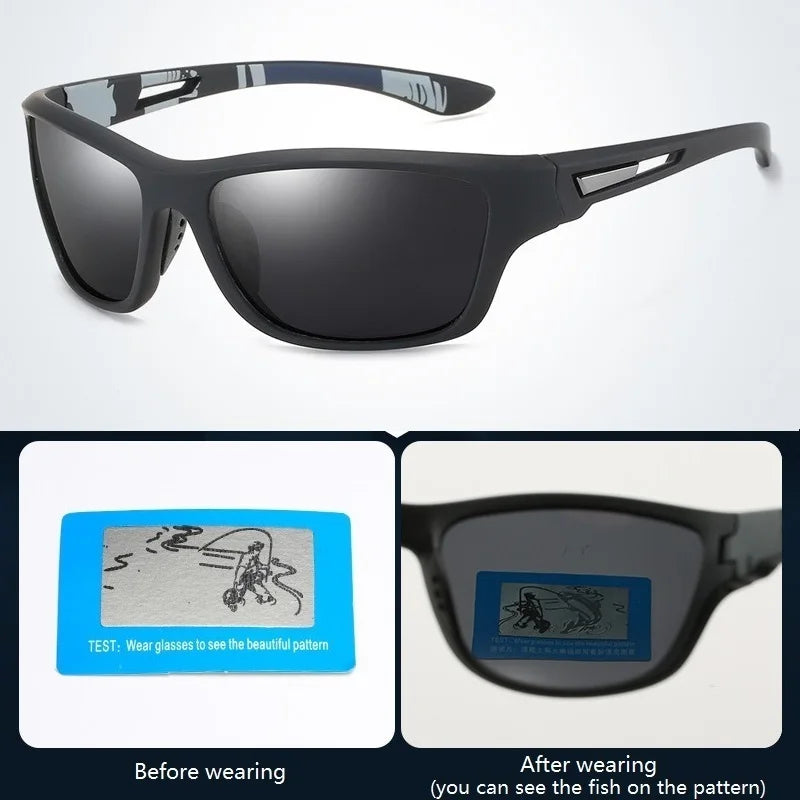 Men's Polarized Fishing Outdoor Sunglasses with Chain