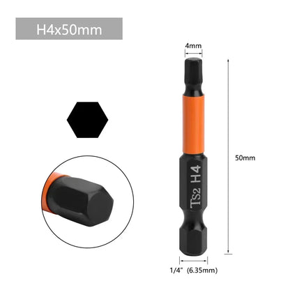 Factory Direct - 50mm Hex Head Screwdriver Bit for Quick Change
