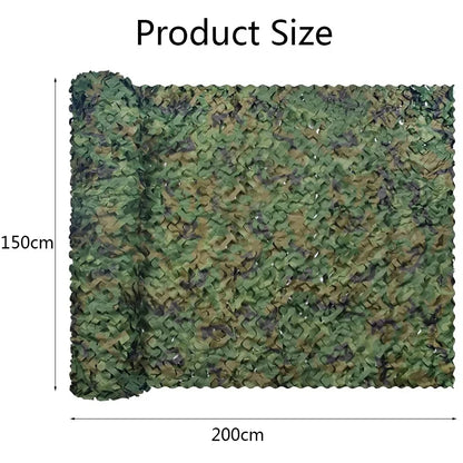 Camouflage Net Bulk Roll for Hunting, Decor, and Camping