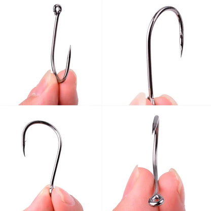 HookUpCo. 100pcs Circle Carp Fishing Hook Set - HookUpCo.