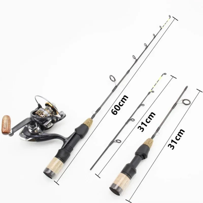 Premium 60cm Telescopic Ice Fishing Combo Set